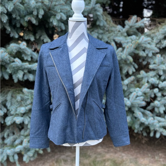 Lauren Ralph Lauren wool moto jacket - Picture 2 of 11